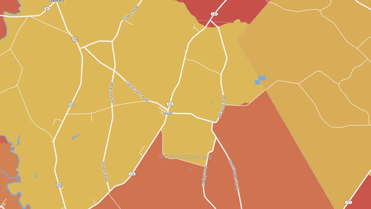 Speed, NC Map of Assault Rates