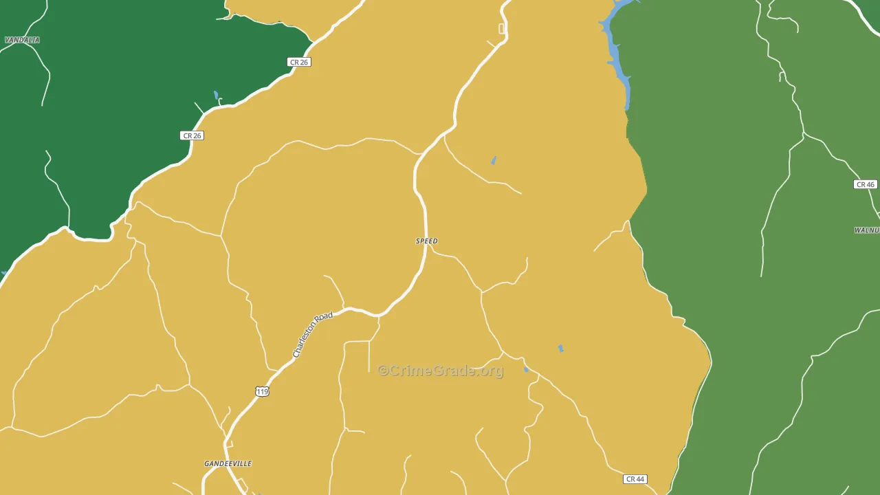 Speed, WV Map of Assault Rates