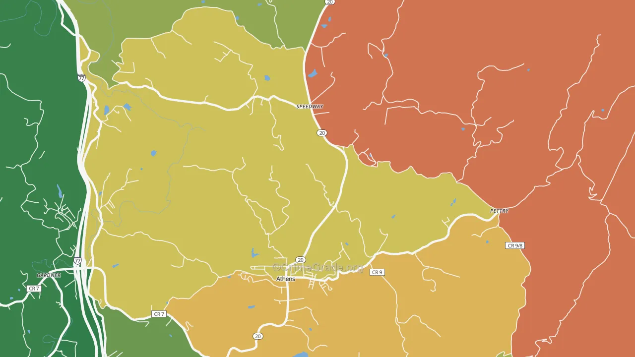 Speedway, WV Map of Assault Rates