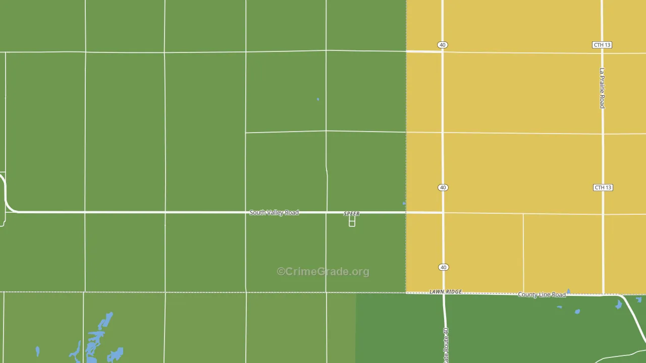 Speer, IL Map of Assault Rates