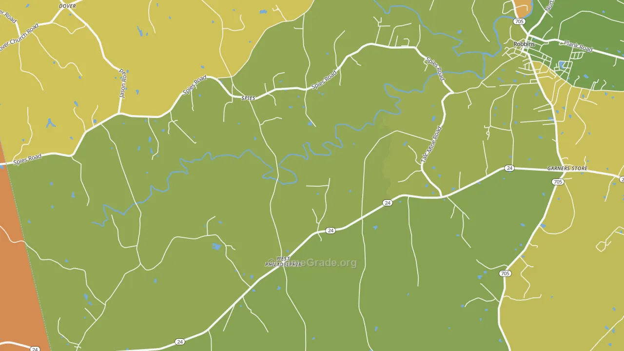 Spies, NC Map of Assault Rates