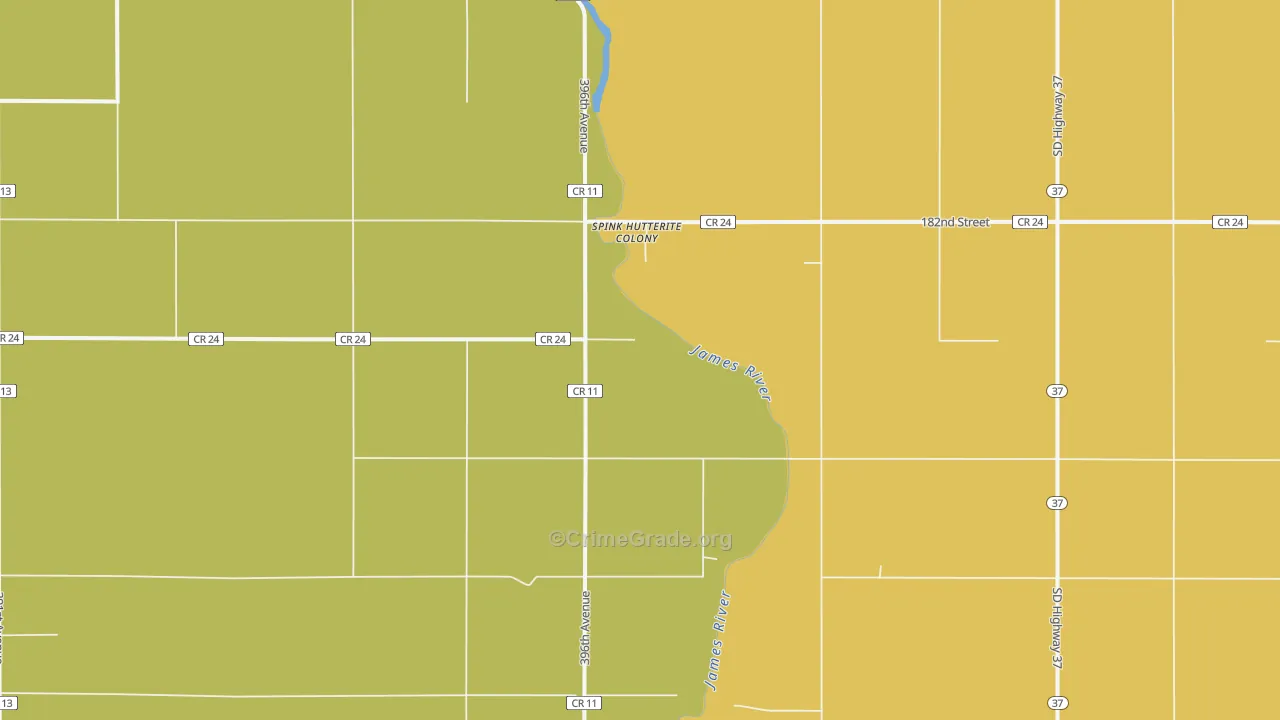 Spink Colony, SD Map of Assault Rates
