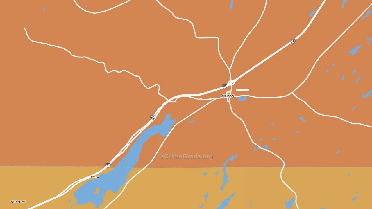 Sprague, WA Map of Assault Rates