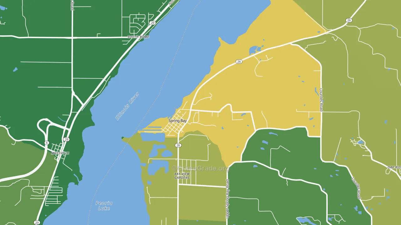 Spring Bay, IL Map of Assault Rates