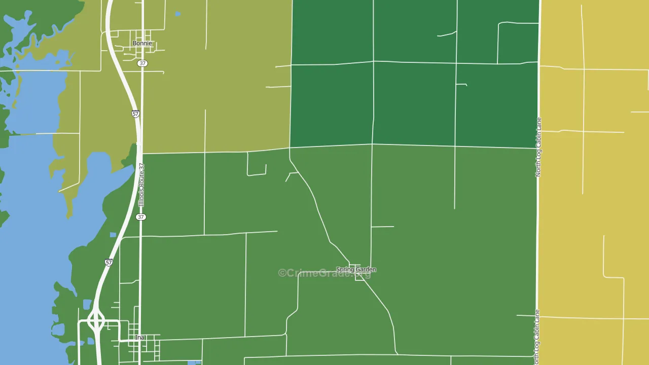 Spring Garden, IL Map of Assault Rates