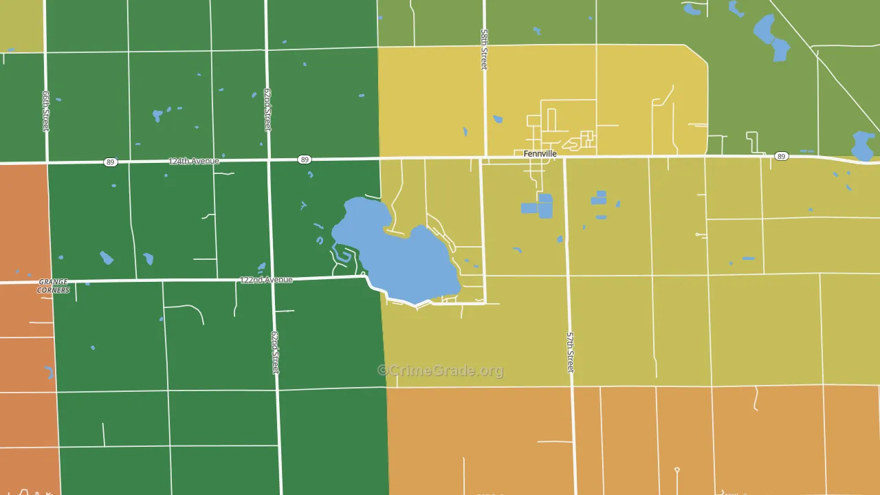 Spring Grove, MI Map of Assault Rates