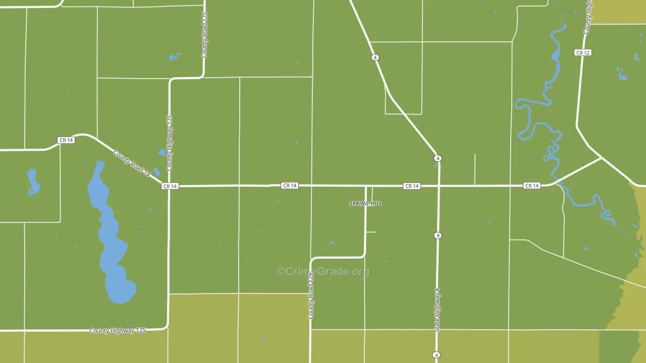 Spring Hill, MN Map of Assault Rates