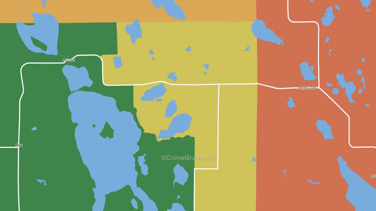 Spring Lake, MN Map of Assault Rates