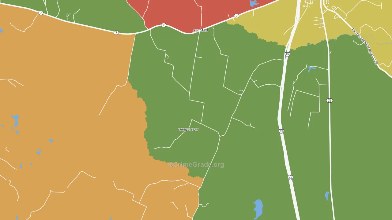 Spring Seat, TX Map of Assault Rates