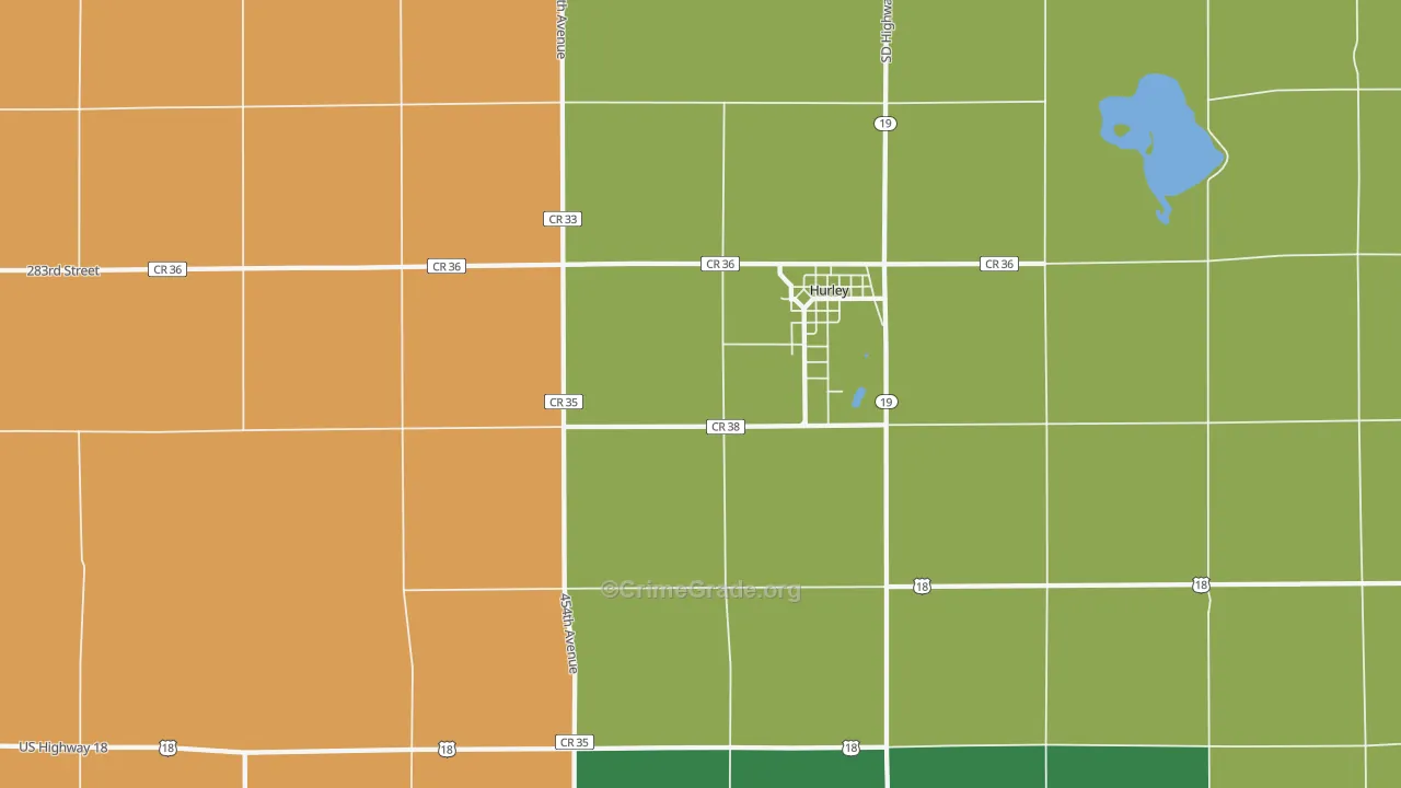 Spring Valley, SD Map of Assault Rates