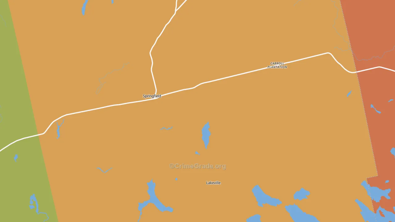 Springfield, ME Map of Assault Rates
