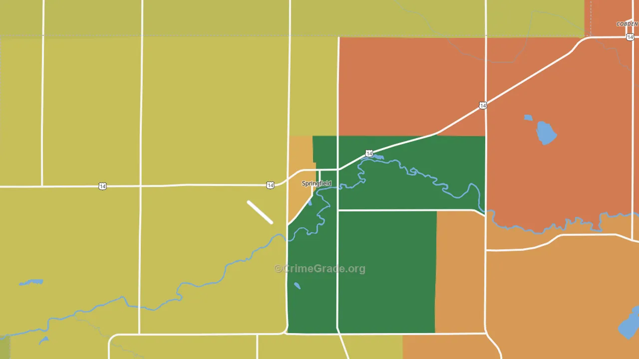 Springfield, MN Map of Assault Rates