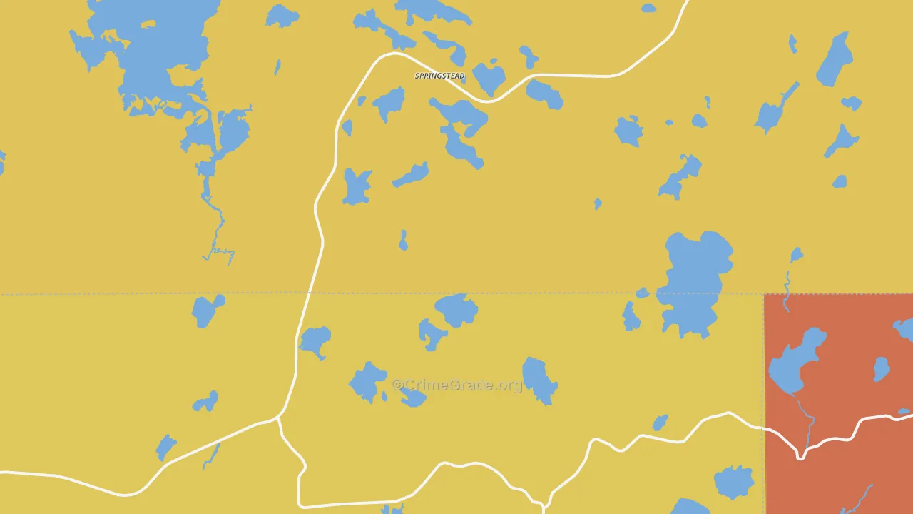 Springstead, WI Map of Assault Rates