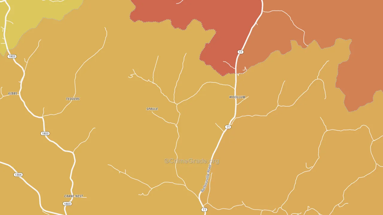 Sprule, KY Map of Assault Rates