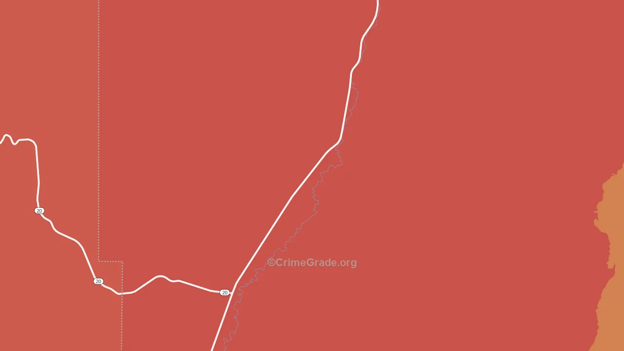 Spry, UT Map of Assault Rates