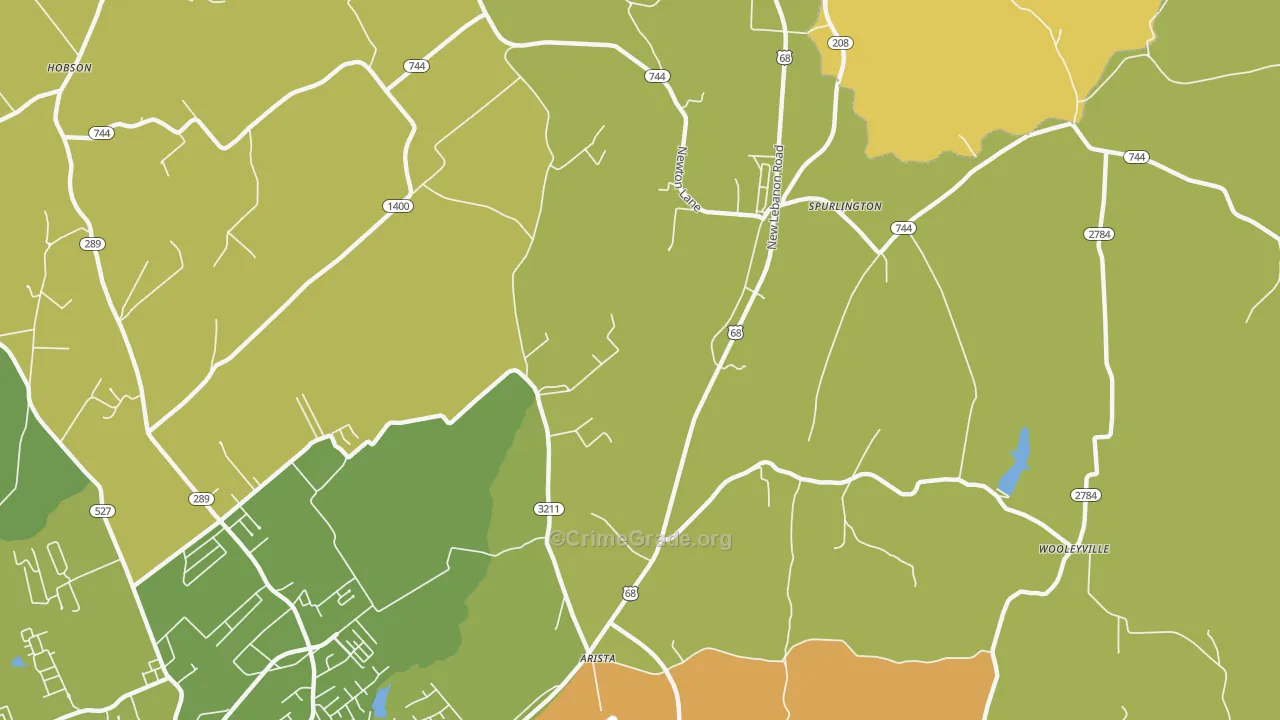 Spurlington, KY Map of Assault Rates
