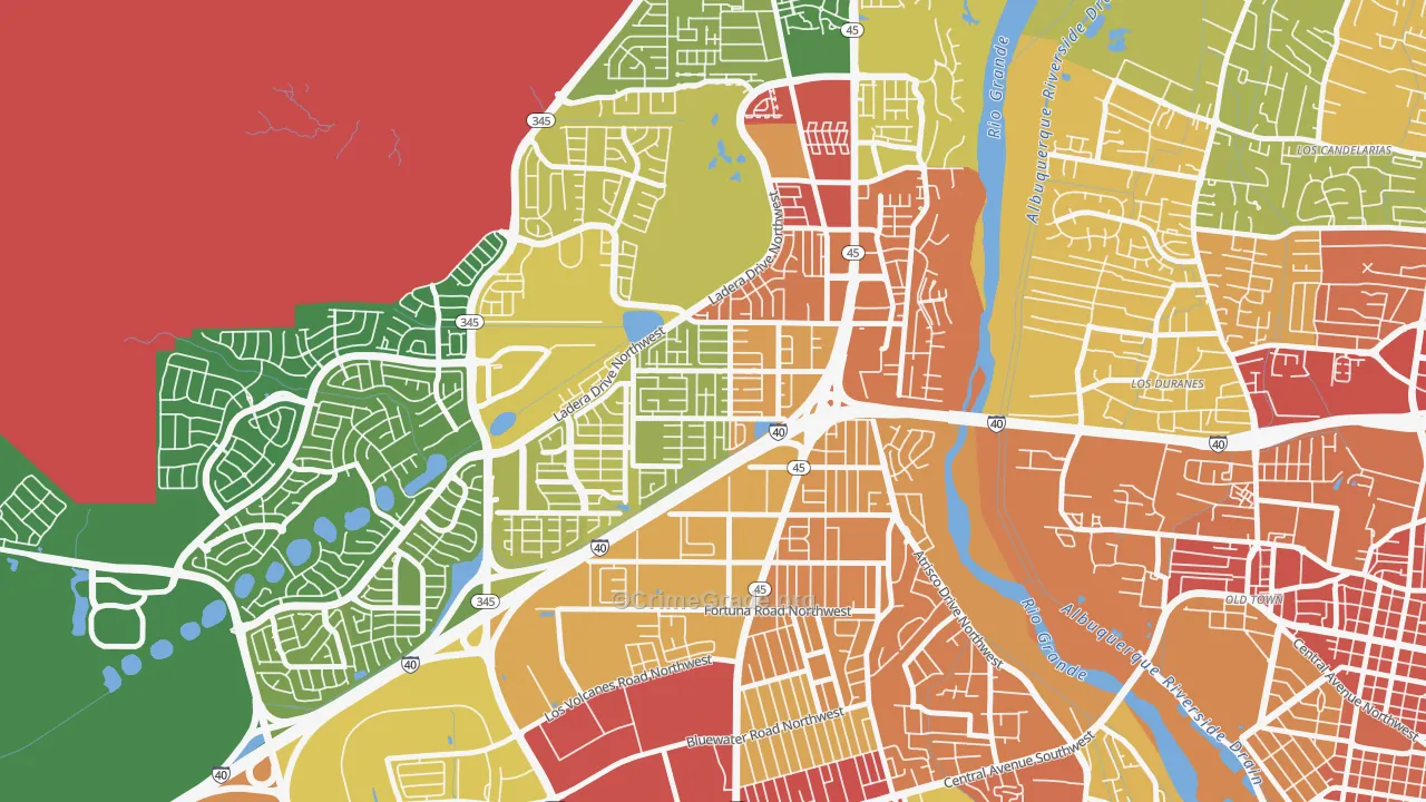 SR Marmon, Albuquerque, NM Map of Assault Rates