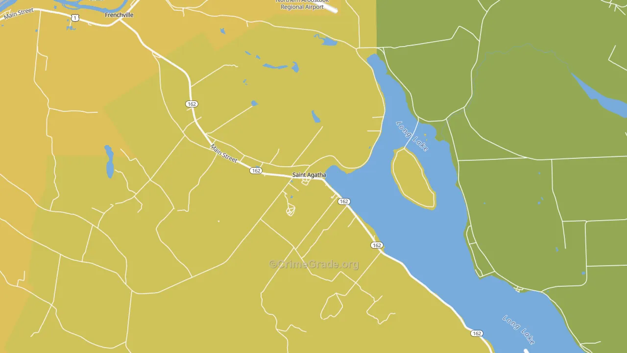 St. Agatha, ME Map of Assault Rates