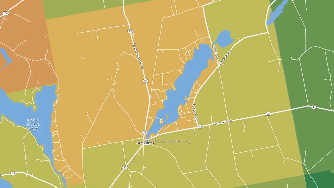 St. Albans, ME Map of Assault Rates