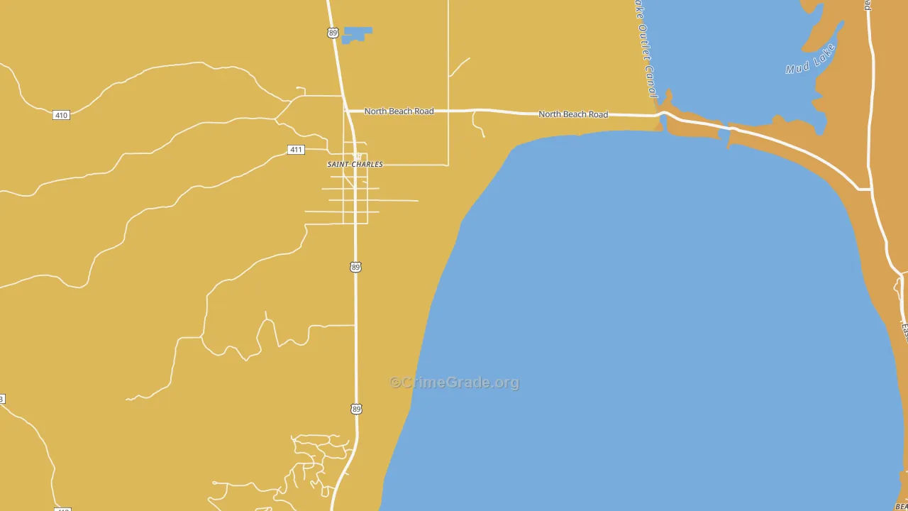 St. Charles, ID Map of Assault Rates