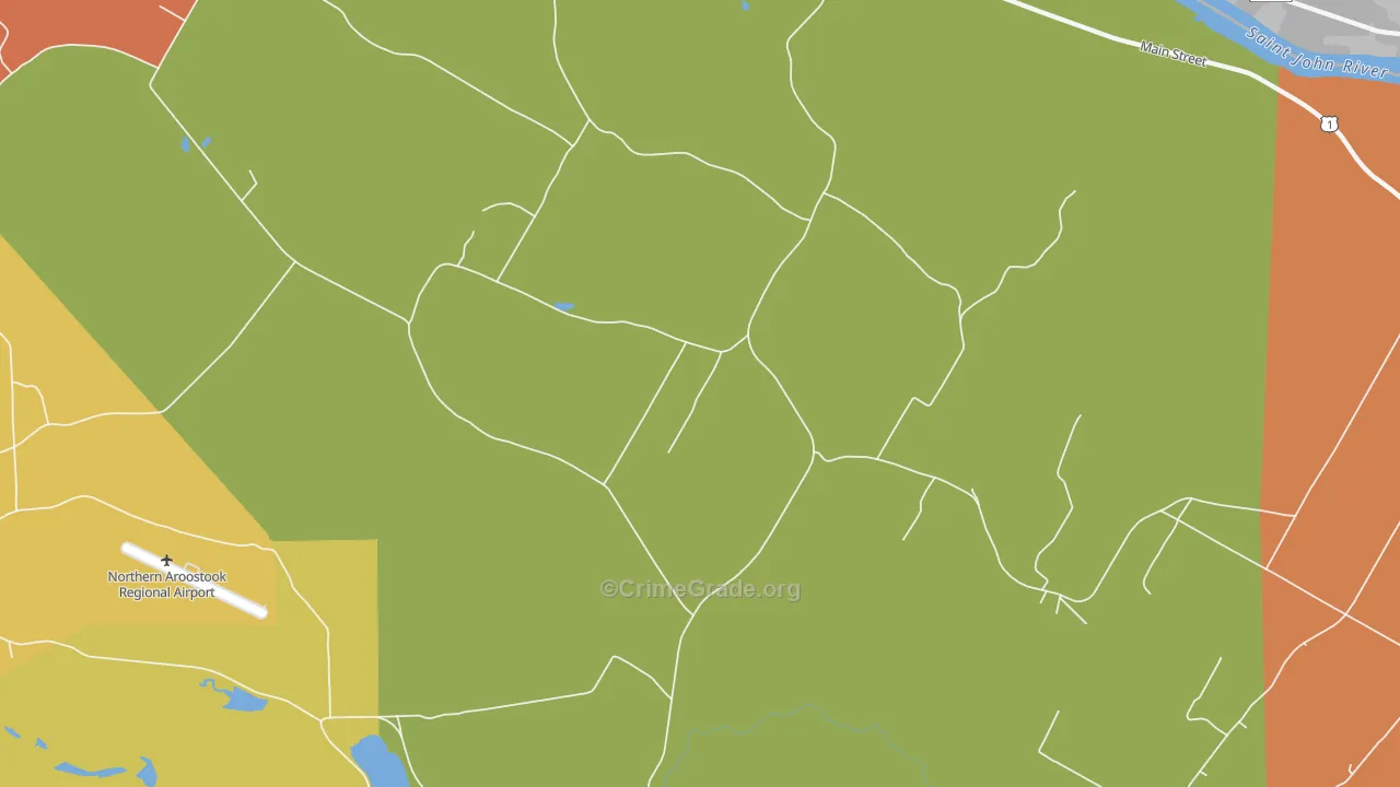 St. David, ME Map of Assault Rates