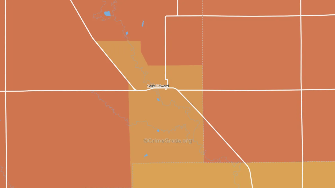 St. Edward, NE Map of Assault Rates