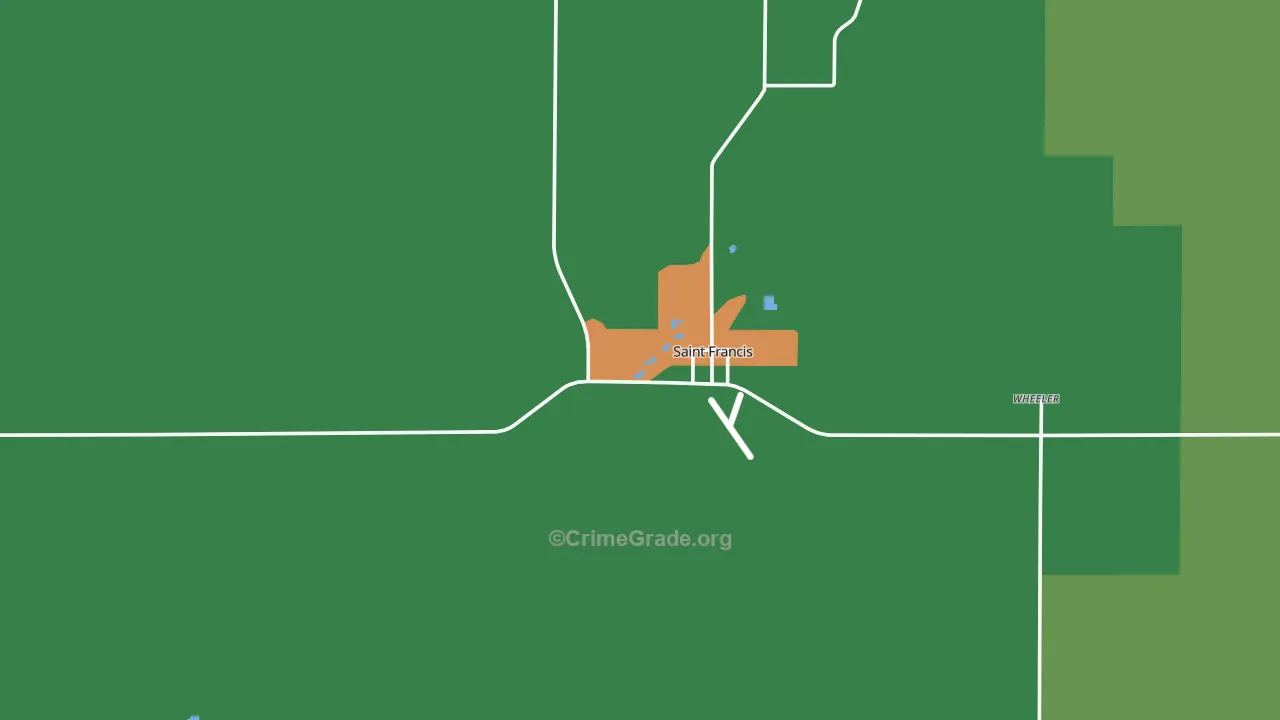 St. Francis, KS Map of Assault Rates