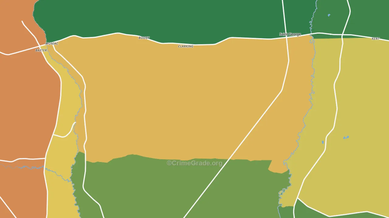 St. George, GA Map of Assault Rates