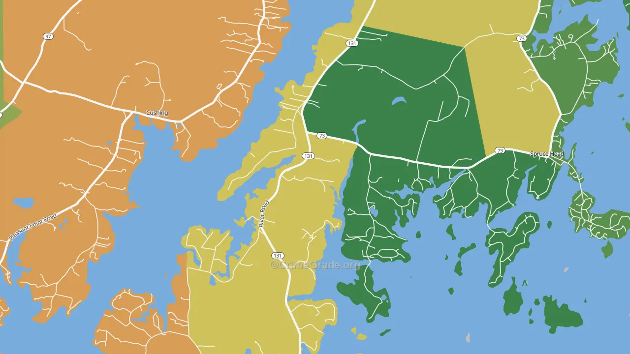 St. George, ME Map of Assault Rates