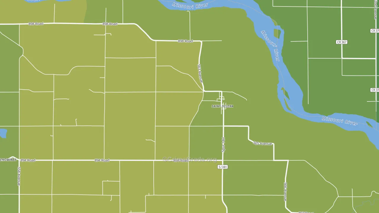 St. Helena, NE Map of Assault Rates