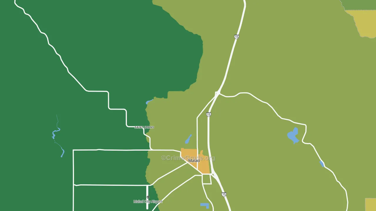St. Johns, ID Map of Assault Rates