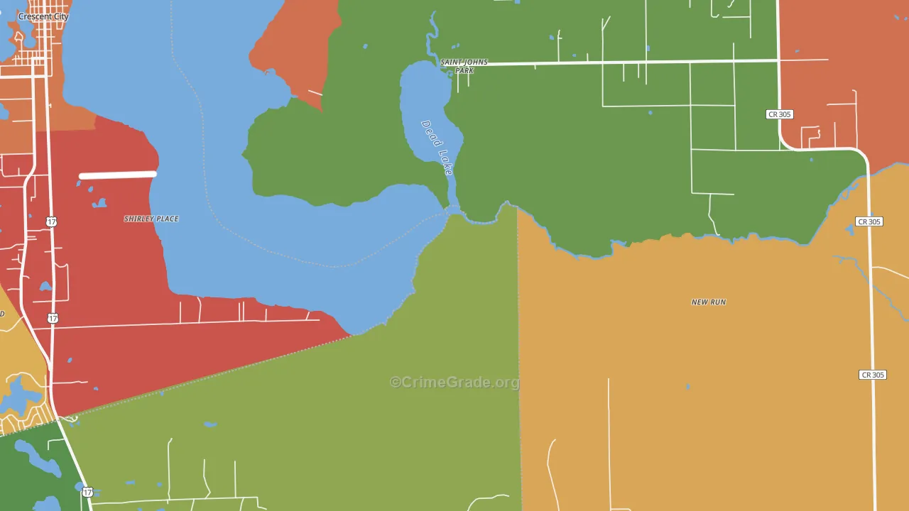 St. Johns Park, FL Map of Assault Rates