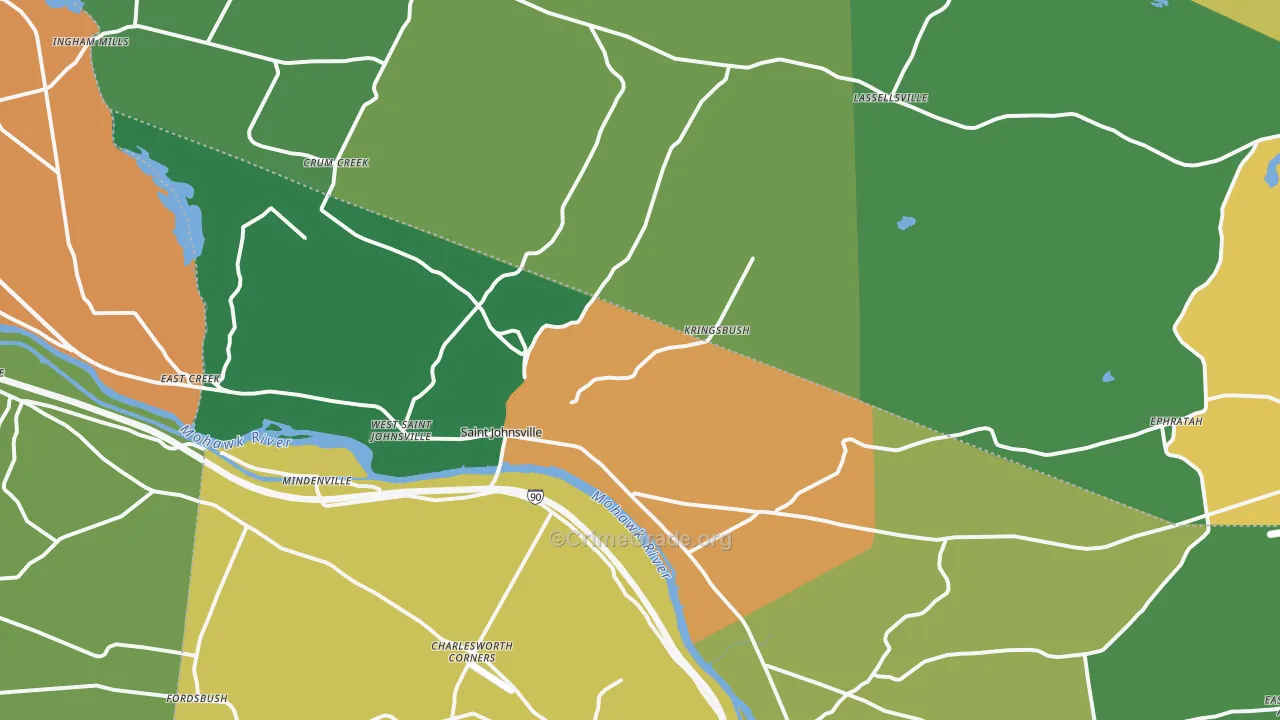 St. Johnsville, NY Map of Assault Rates