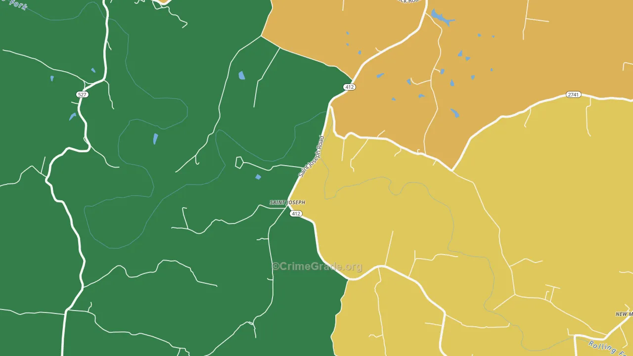 St. Joseph, KY Map of Assault Rates