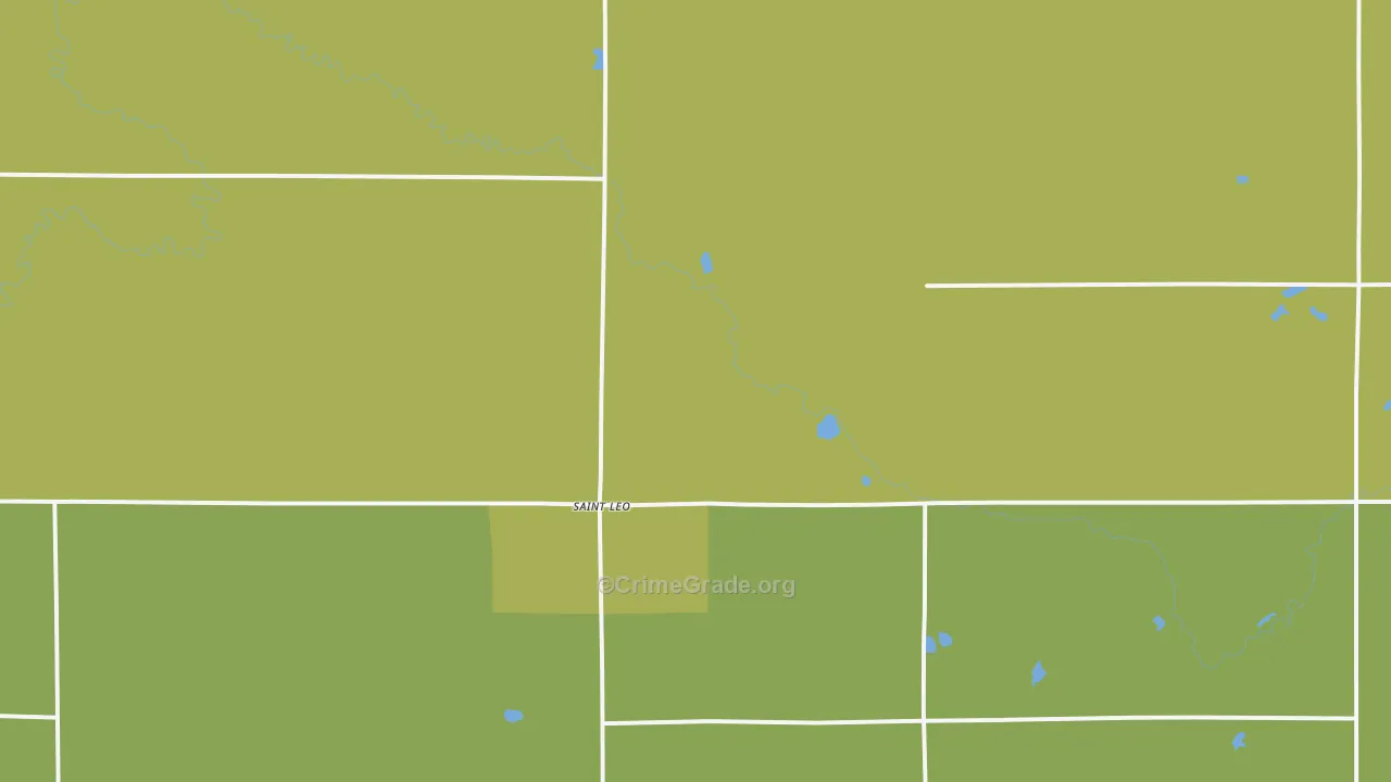 St. Leo, MN Map of Assault Rates