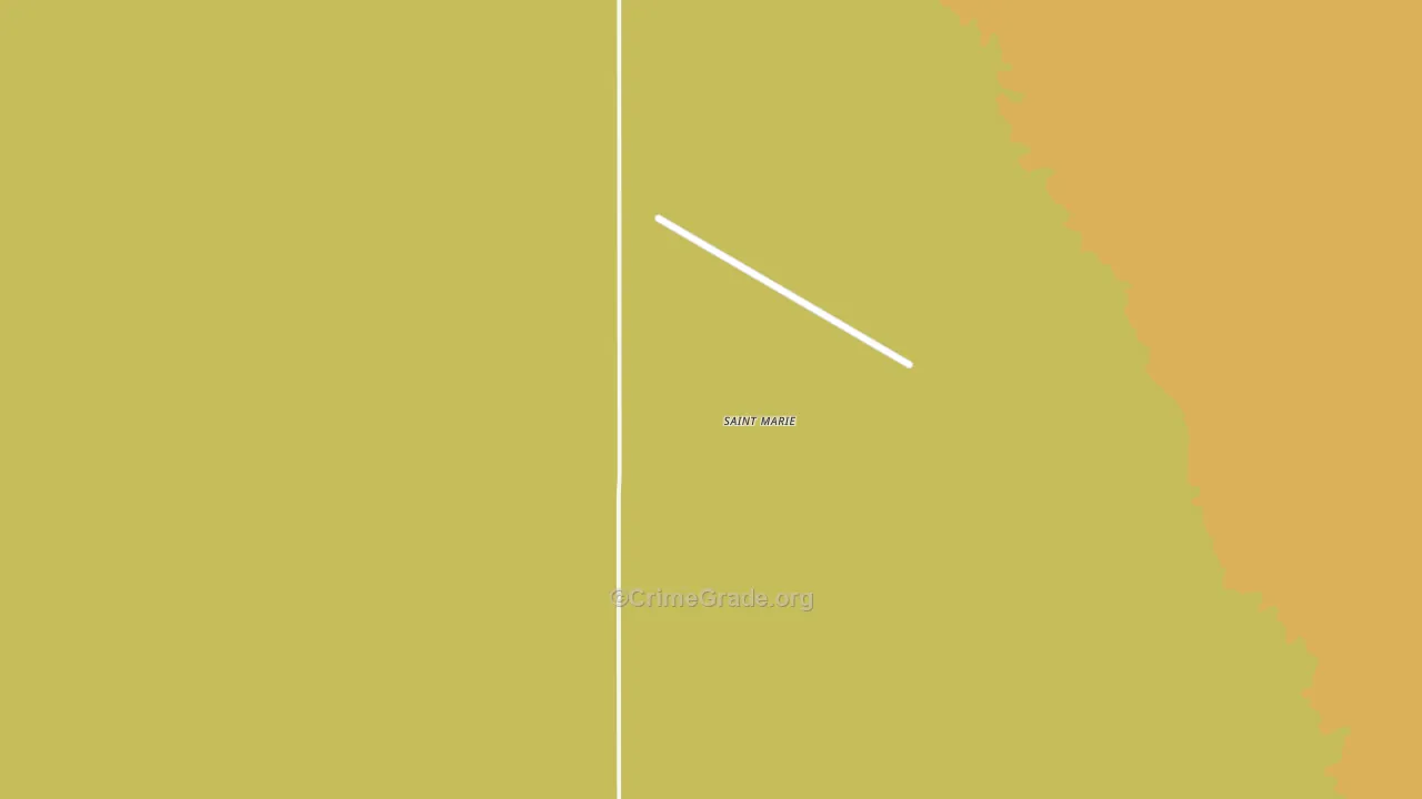 St. Marie, MT Map of Assault Rates