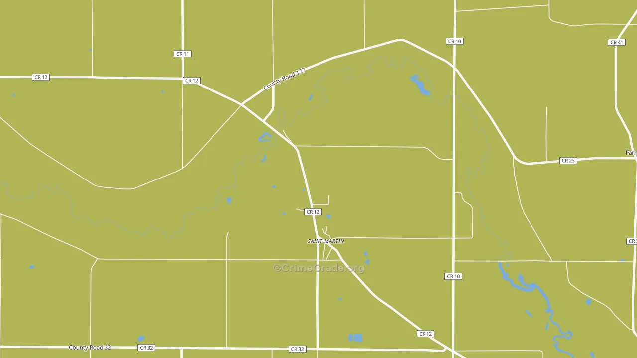 St. Martin, MN Map of Assault Rates