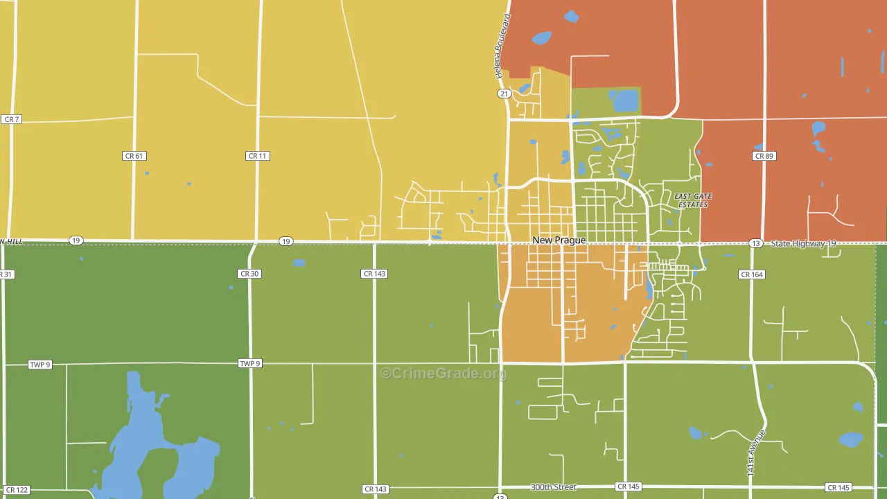 St. Patrick, MN Map of Assault Rates
