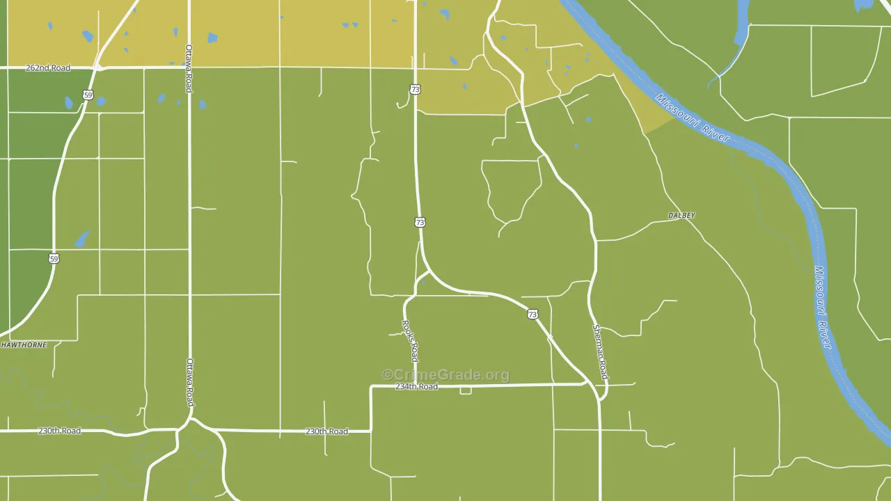 St. Pats, KS Map of Assault Rates