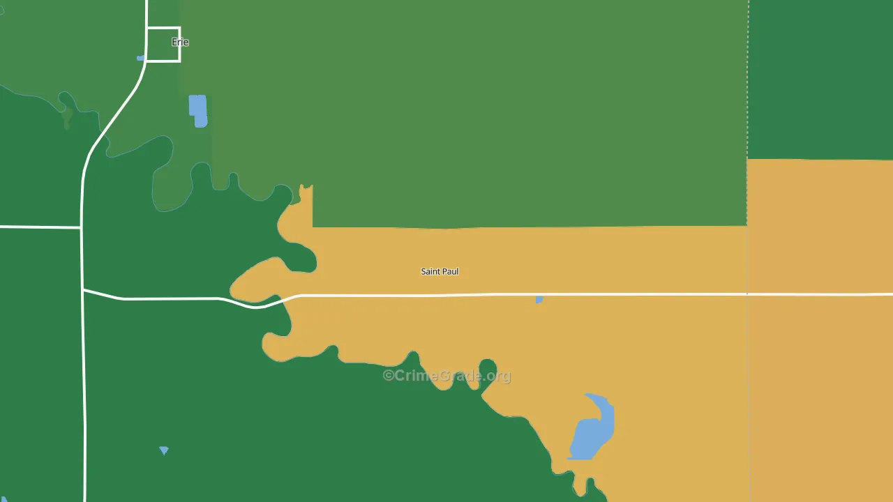 St. Paul, KS Map of Assault Rates