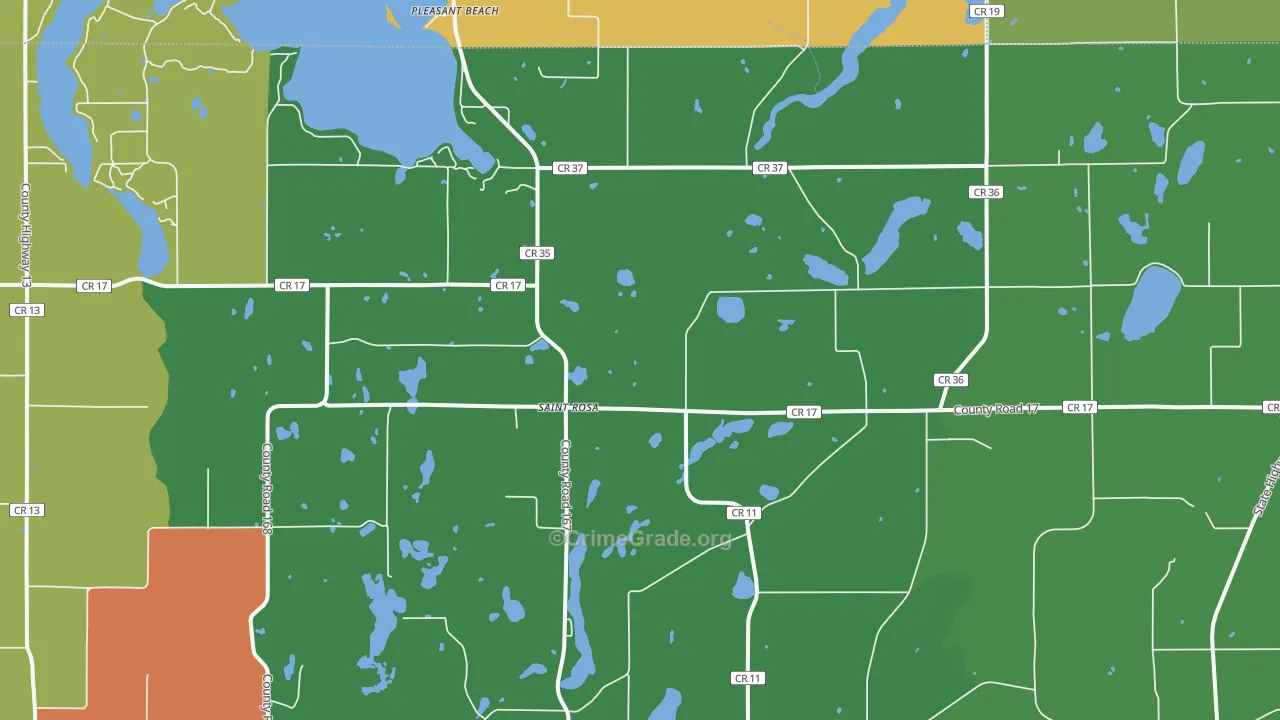St. Rosa, MN Map of Assault Rates