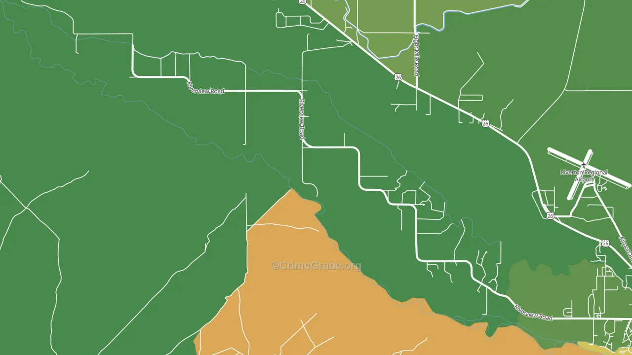 St. Stephens, WY Map of Assault Rates