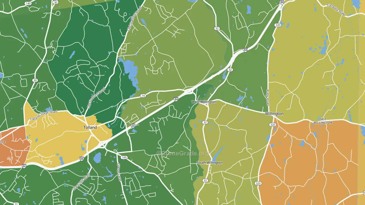 Stafford, CT Map of Assault Rates