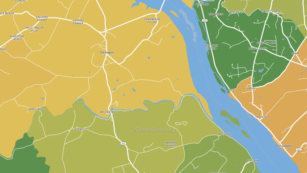 Stafford, MD Map of Assault Rates