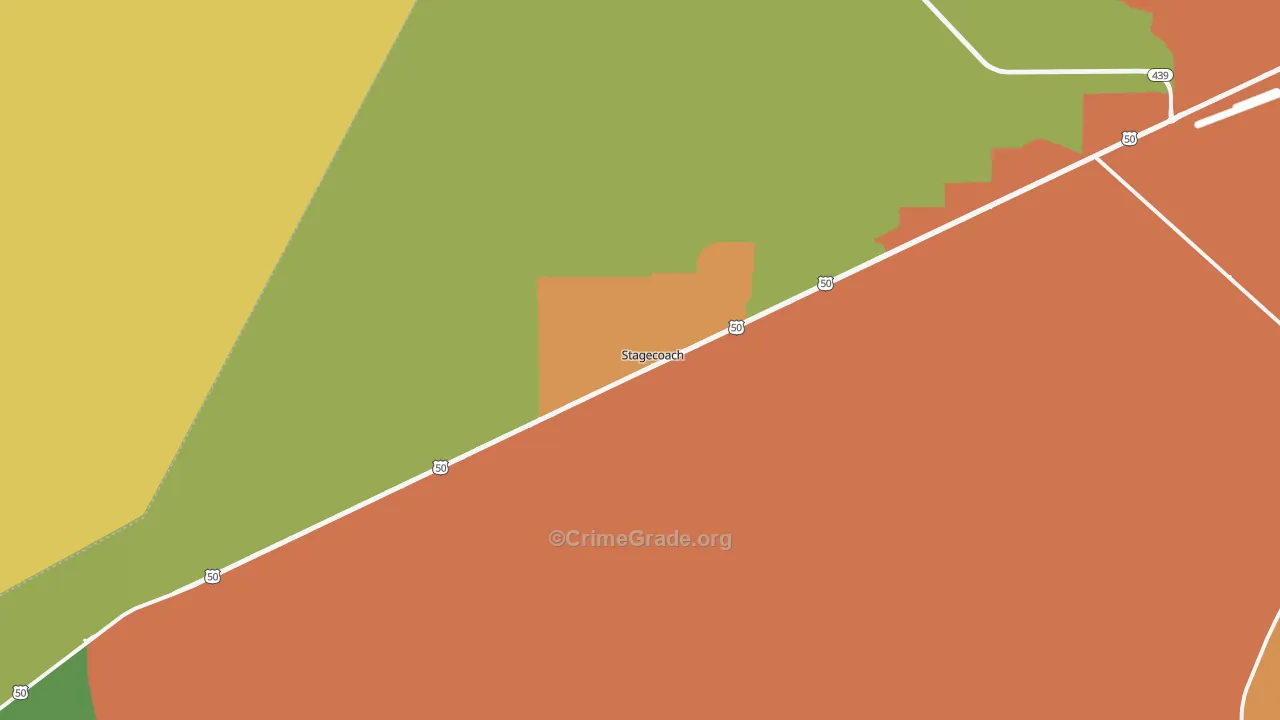 Stagecoach, NV Map of Assault Rates
