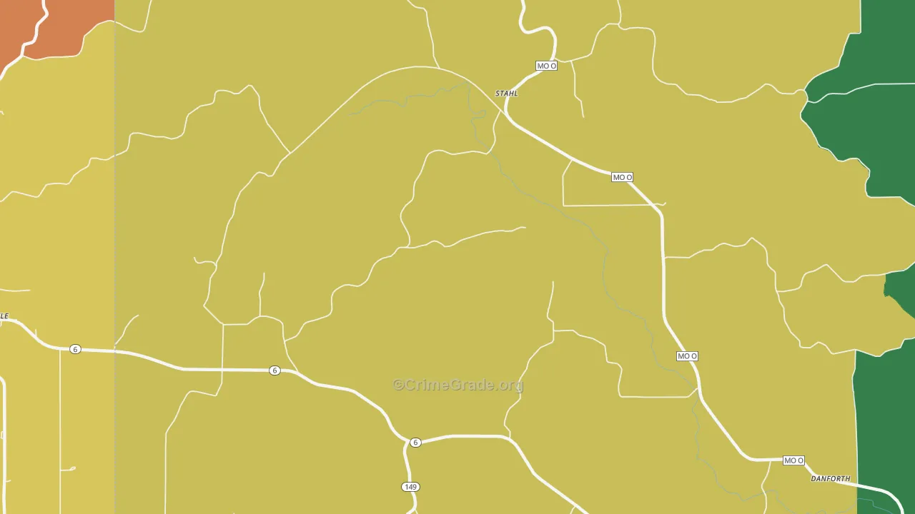 Stahl, MO Map of Assault Rates