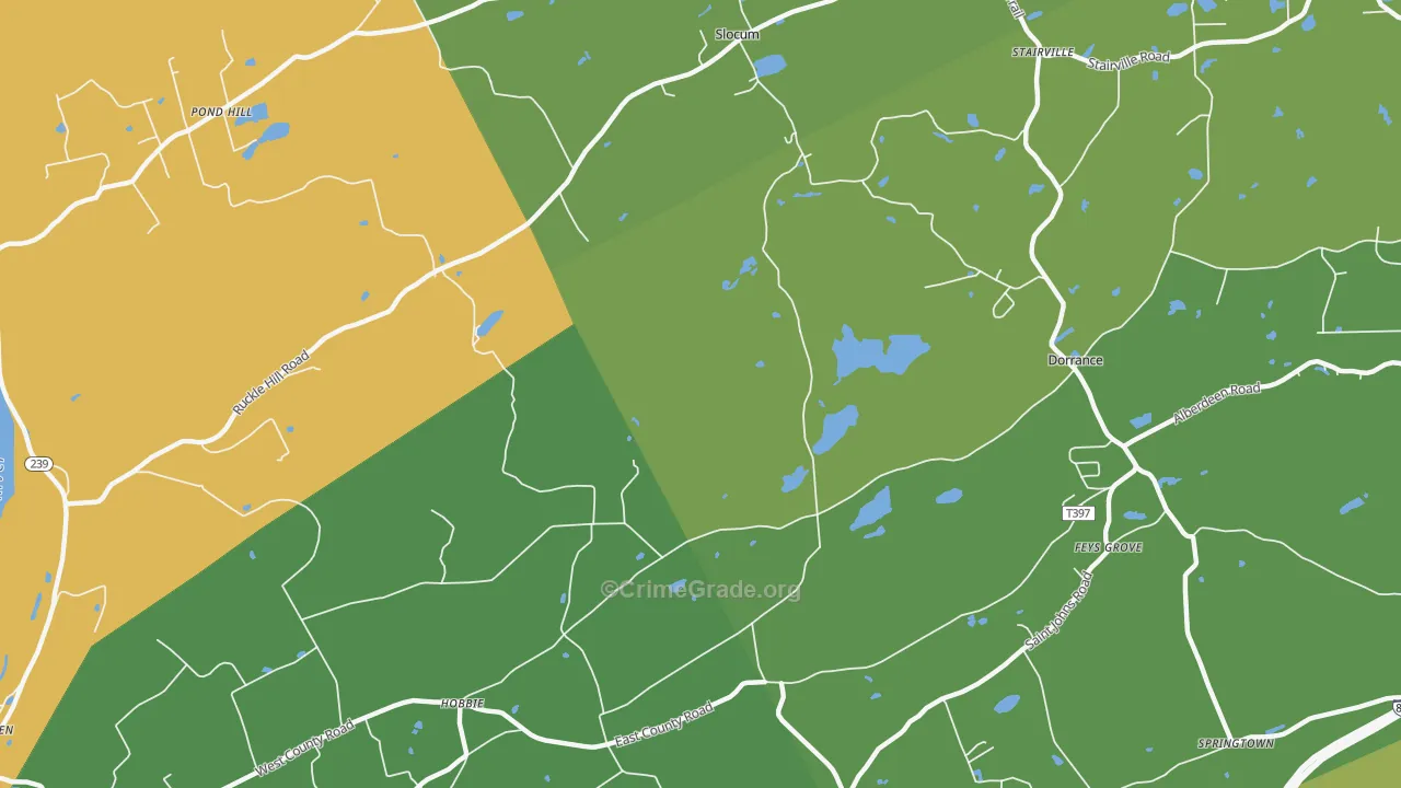 Stairville, PA Map of Assault Rates