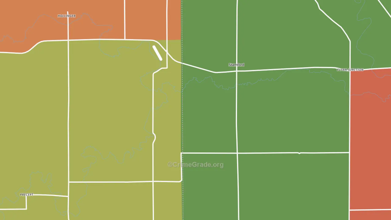 Stamford, NE Map of Assault Rates