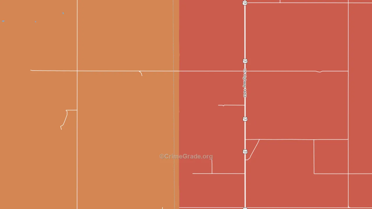 Stamford, SD Map of Assault Rates