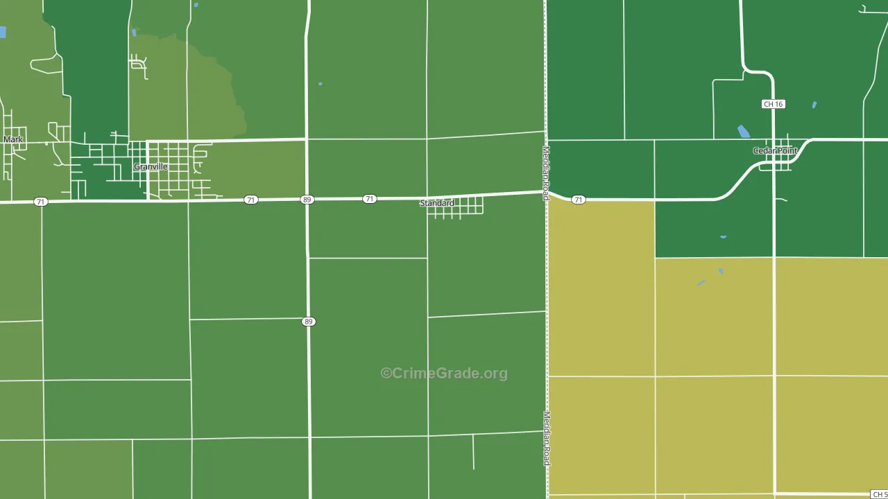 Standard, IL Map of Assault Rates